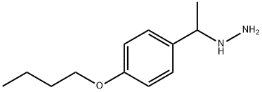 (1-(4-butoxyphenyl)ethyl)hydrazine Struktur