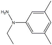 (1-(3,5-dimethylphenyl)ethyl)hydrazine Struktur