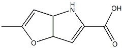 2-methyl-4,6a-dihydro-3aH-furo[3,2-b]pyrrole-5-carboxylic acid Struktur