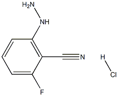 2-fluoro-6-hydrazinylbenzonitrile hydrochloride Struktur