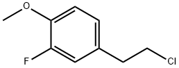 4-(2-chloroethyl)-2-fluoro-1-methoxybenzene Struktur