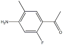 1-(4-Amino-2-fluoro-5-methyl-phenyl)-ethanone Struktur