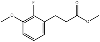 3-(2-Fluoro-3-methoxy-phenyl)-propionic acid methyl ester Struktur