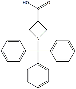 1-tritylazetidine-3-carboxylic acid Struktur