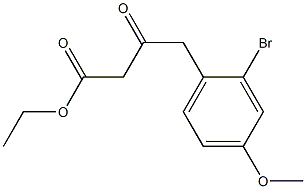 ethyl 4-(2-bromo-4-methoxyphenyl)-3-oxobutanoate Struktur