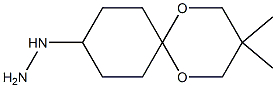 (3,3-dimethyl-1,5-dioxaspiro[5.5]undecan-9-yl)hydrazine Struktur