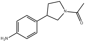 1-(3-(4-aminophenyl)pyrrolidin-1-yl)ethanone Struktur