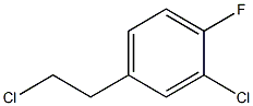 2-chloro-4-(2-chloroethyl)-1-fluorobenzene Struktur