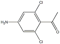 1-(4-Amino-2,6-dichloro-phenyl)-ethanone Struktur