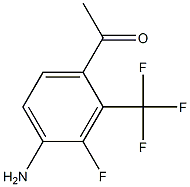 1-(4-Amino-3-fluoro-2-trifluoromethyl-phenyl)-ethanone Struktur