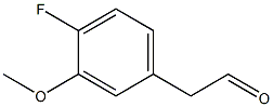 2-(4-fluoro-3-methoxyphenyl)acetaldehyde Struktur