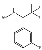 (2,2,2-trifluoro-1-(3-fluorophenyl)ethyl)hydrazine Struktur