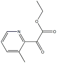 ethyl 2-(3-methylpyridin-2-yl)-2-oxoacetate Struktur