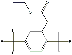 ethyl 2-(2,5-bis(trifluoromethyl)phenyl)acetate Struktur