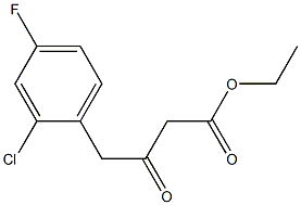 ethyl 4-(2-chloro-4-fluorophenyl)-3-oxobutanoate Struktur