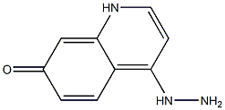 4-Hydrazino-quinolin-7-ol Struktur