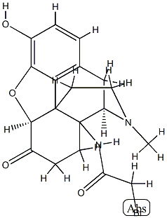 14-bromoacetamido-7,8-dihydromorphinone Struktur