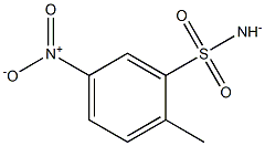 Benzenesulfonamide,  2-methyl-5-nitro-,  ion(1-) Struktur