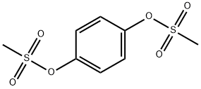 Bismethanesulfonic acid 1,4-phenylene ester Struktur