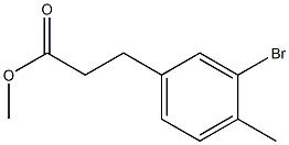 methyl 3-(3-bromo-4-methylphenyl)propanoate Struktur