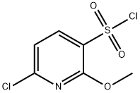 6-chloro-2-Methylpridine-3-sulfohylchloride Struktur