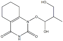 1-(1,3-dihydroxy-2-propoxymethyl)-5,6-tetramethyleneuracil Struktur