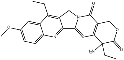 7-ethyl-10-methoxy-20-deoxyaminocamptothecin Struktur