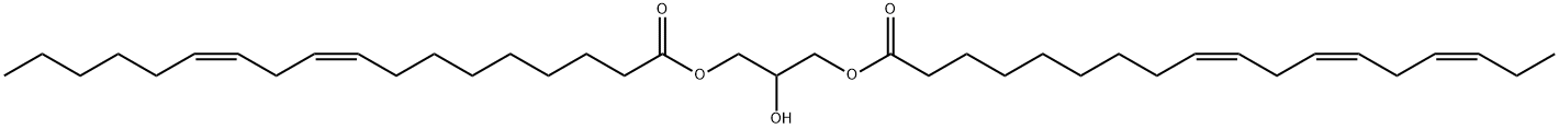 rac-1-Linoleoyl-3-linolenoyl-propanetriol Struktur