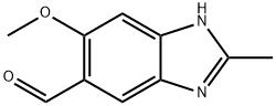 1H-Benzimidazole-5-carboxaldehyde,6-methoxy-2-methyl-(9CI) Struktur