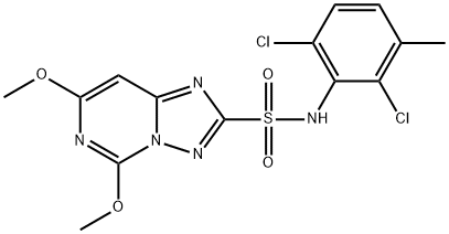 1,2,4Triazolo1,5-cpyrimidine-2-sulfonamide, N-(2,6-dichloro-3-methylphenyl)-5,7-dimethoxy- Struktur