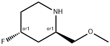 (2S,4S)-4-fluoro-2-(MethoxyMethyl)piperidine Struktur