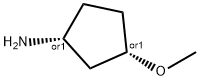 (1R,3S)-3-Methoxycyclopentan-1-aMine Struktur