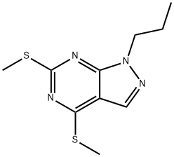 4,6-Bis(methylthio)-1-propyl-1H-pyrazolo[3,4-d]pyrimidine Struktur