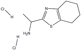 [1-(4,5,6,7-tetrahydro-1,3-benzothiazol-2-yl)ethyl]amine dihydrochloride Struktur