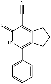 3-Oxo-1-phenyl-3,5,6,7-tetrahydro-2H-[2]pyrindine-4-carbonitrile Struktur