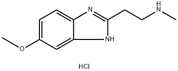 1H-Benzimidazole-2-ethanamine, 6-methoxy-N-methyl-, hydrochloride (1:2) Struktur