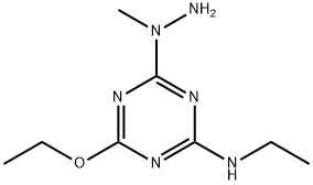 1,3,5-Triazin-2-amine,4-ethoxy-N-ethyl-6-(1-methylhydrazino)-(9CI) Struktur