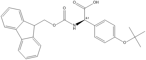 Fmoc-D-phenylglycine(4-OtBu) Struktur