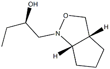 1H-Cyclopent[c]isoxazole-1-ethanol,-alpha--ethylhexahydro-,[1(R*),3a-alpha-,6a-alpha-]-(9CI) Struktur