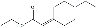 Acetic acid, (4-ethylcyclohexylidene)-, ethyl ester, (R)- Struktur