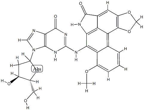 7-(deoxyguanosin-N(2)-yl)aristolactam I Struktur