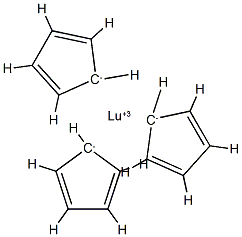 tris(eta5-cyclopenta-2,4-dien-1-yl)lutetium Struktur