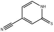 4-Pyridinecarbonitrile,1,2-dihydro-2-thioxo-(9CI) Struktur