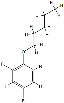 4-bromo-2-fluoro-1-pentoxybenzene Struktur