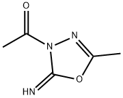 1,3,4-Oxadiazol-2(3H)-imine,3-acetyl-5-methyl-(9CI) Struktur