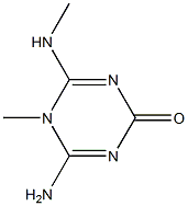 1,3,5-Triazin-2(5H)-one,4-amino-5-methyl-6-(methylamino)-(9CI) Struktur