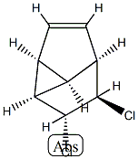 Cyclopropa[cd]pentalene, 1,2-dichloro-1,2,2a,2b,4a,4b-hexahydro-, (1-alpha-,2-ba-,2a-ba-,2b-ba-,4a-ba-,4b-ba-)- (9CI) Struktur