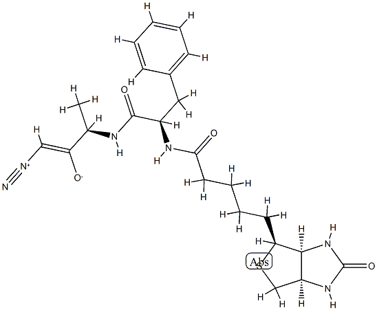 biotin-phenylalanyl-alanine diazomethyl ketone Struktur