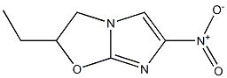 2-ethyl-5-nitro-2,3-dihydro(2-1b)imidazo-oxazole Struktur