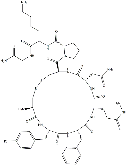 vasopressin, Glu(NHNH2)(4)-Lys(8)- Struktur